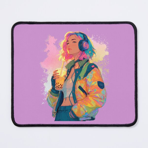 Item preview, Trendy Teen Girl with Rainbow Hair designed and sold by daila70.