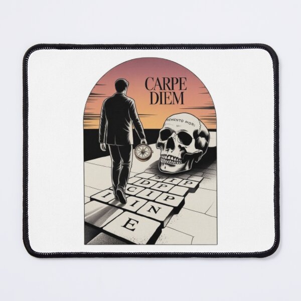 Item preview, Carpe Diem – Memento Mori Surreal Skull Art designed and sold by dortmond.