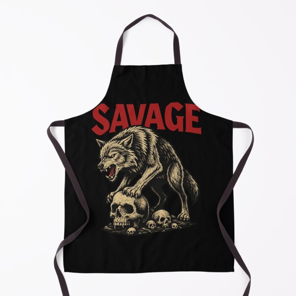 Item preview, Savage Wolf Skull Artwork – Fierce Wild Beast Design designed and sold by Trendora Studio.
