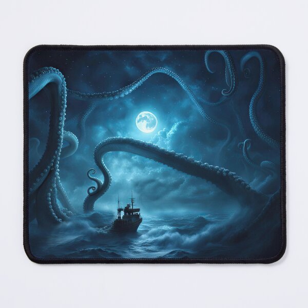 Item preview, Gigantic Kraken and Fishing Boat designed and sold by Stephanie Laird.