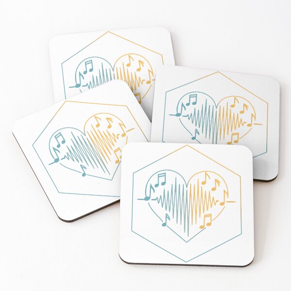 Item preview, Music Therapy Soundwave Brain – Minimal Hex-Art Holographic Sticker designed and sold by TONSNAP.