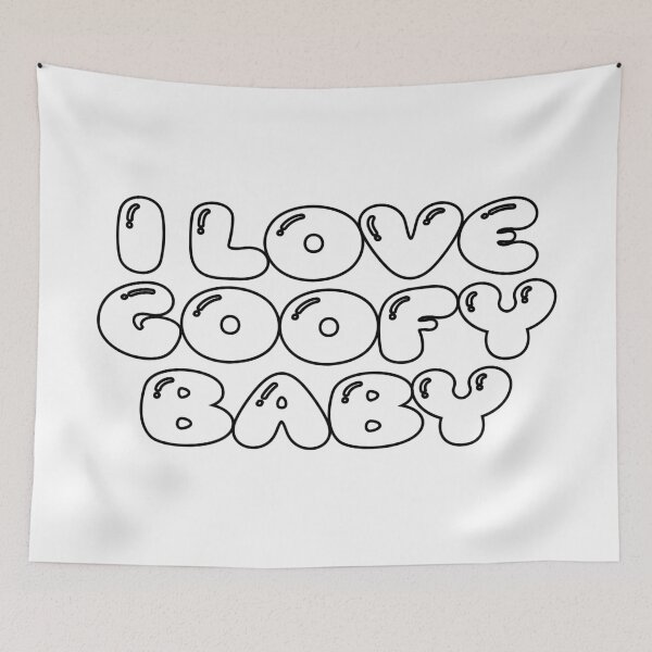 Item preview, i love goofy baby (white) designed and sold by Aesthetic Crew.