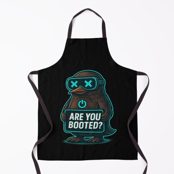Item preview, Funny Cyber Penguin - Are You Booted? designed and sold by Derpy Lab .
