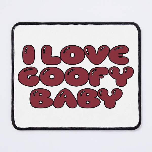 Item preview, i love goofy baby (dark red) designed and sold by Aesthetic Crew.
