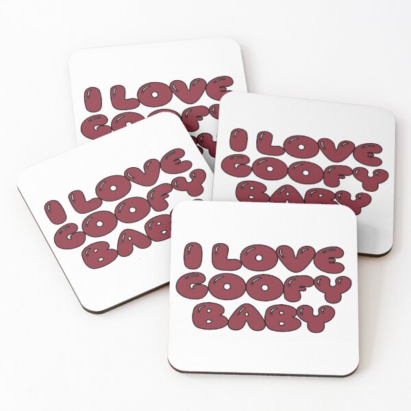 Item preview, i love goofy baby (dark red) designed and sold by Aesthetic Crew.