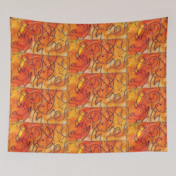 Item preview, Warm orange & rust-colored abstract design designed and sold by SapienSwag.