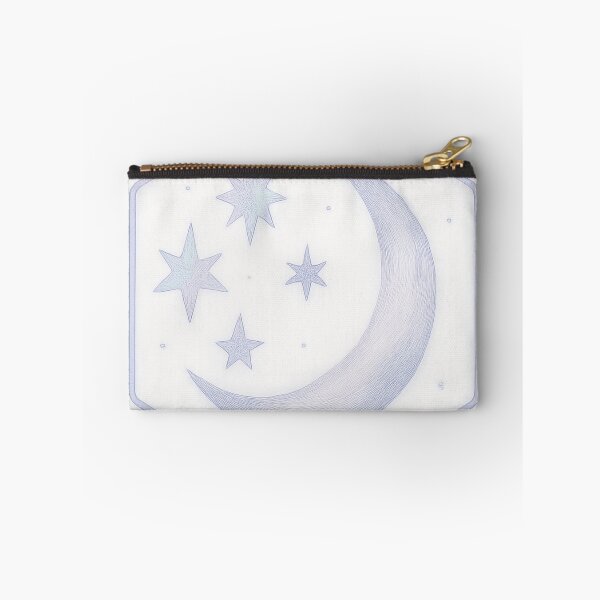 Item preview, Ethereal Holographic Moon & Stars – Minimal Hex-Art Memorial Sticker designed and sold by TONSNAP.