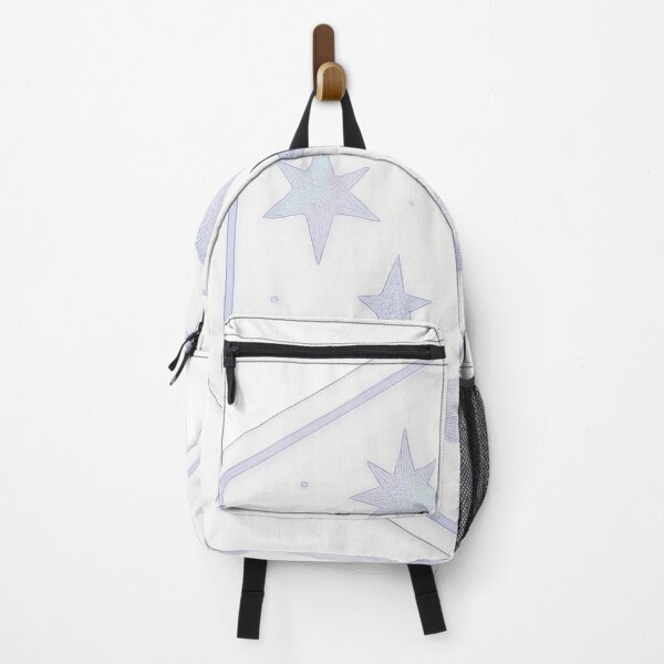Item preview, Ethereal Holographic Moon & Stars – Minimal Hex-Art Memorial Sticker designed and sold by TONSNAP.