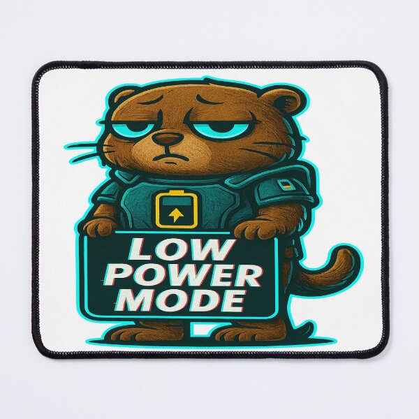 Item preview, Low Power Mode Otter - Funny Tech Humor designed and sold by Derpy Lab .