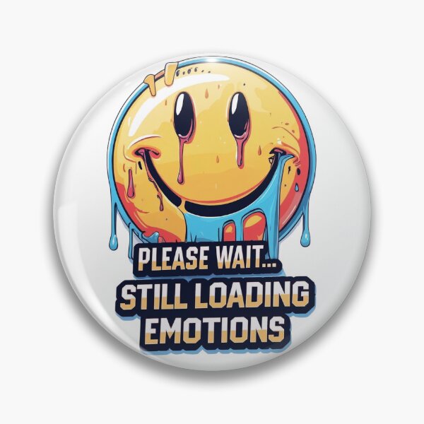 Item preview, Please Wait Still Loading Emotions – Dark Humor Glitched Smiley Funny T-Shirt & Sticker designed and sold by SnoyTextil.