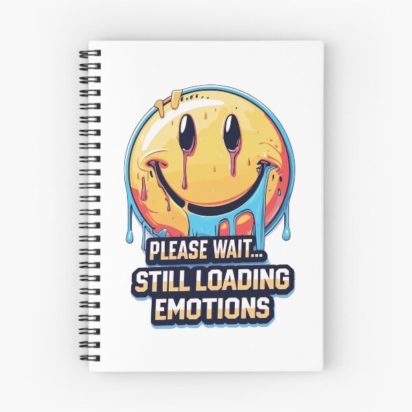 Item preview, Please Wait Still Loading Emotions – Dark Humor Glitched Smiley Funny T-Shirt & Sticker designed and sold by SnoyTextil.