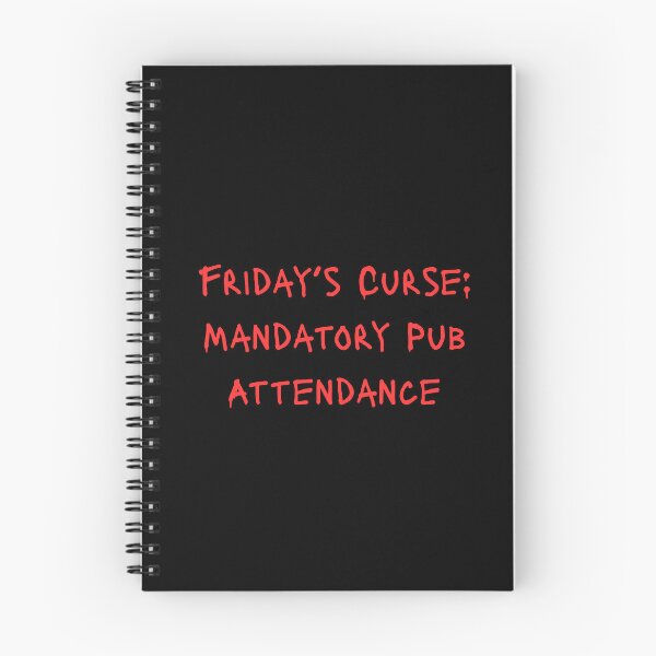 Item preview, Friday’s Curse: Mandatory Pub Attendance  designed and sold by UTkiKK.