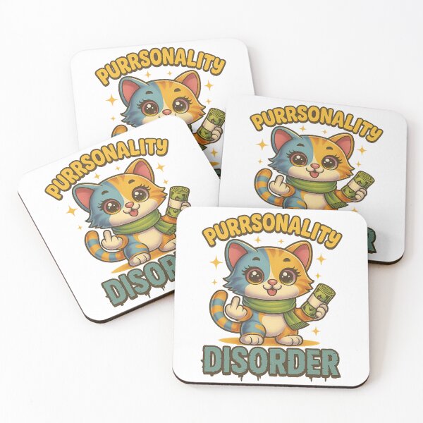 Item preview, Purrsonality Disorder Sarcastic Funny Sassy Cat  designed and sold by BrookieMnstrCo.