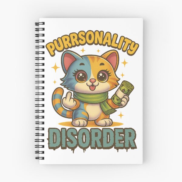 Item preview, Purrsonality Disorder Sarcastic Funny Sassy Cat  designed and sold by BrookieMnstrCo.