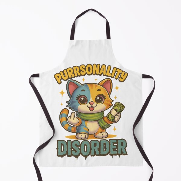Item preview, Purrsonality Disorder Sarcastic Funny Sassy Cat designed and sold by BrookieMnstrCo.
