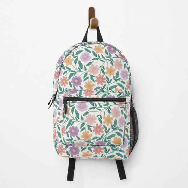 Item preview, Hand Drawn Seamless Daisy Floral Pattern in Spring Pastel Wildflower Repeat designed and sold by FloralMural.
