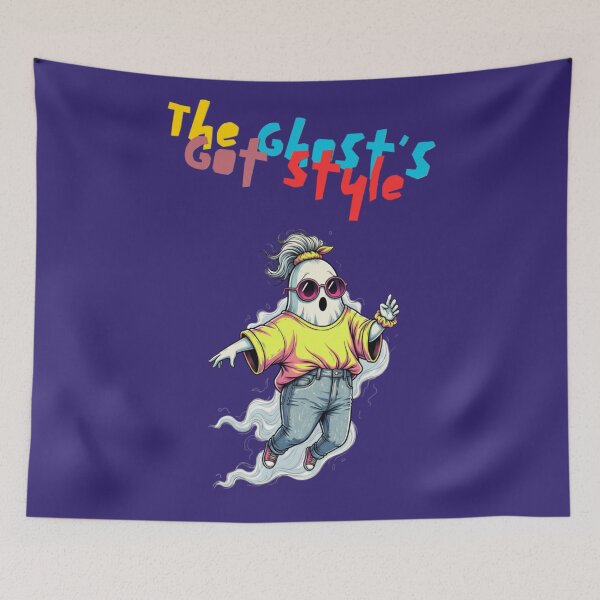 Item preview, The Ghost’s Got Style – Retro Halloween Vibes designed and sold by hiraum.