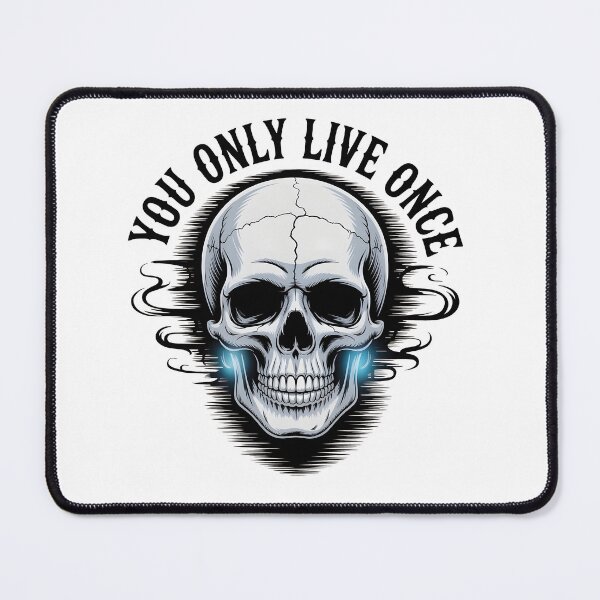 Item preview, YOLO SKULL (ON WHITE) designed and sold by boku98.
