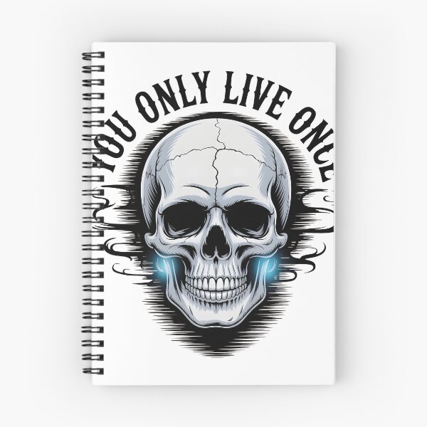 Item preview, YOLO SKULL (ON WHITE) designed and sold by boku98.