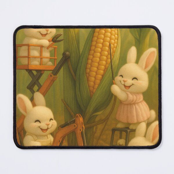 Item preview, funny bunnies, harvesting corn cobs designed and sold by Mauswohn.