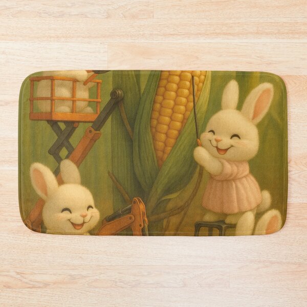 Item preview, funny bunnies, harvesting corn cobs designed and sold by Mauswohn.