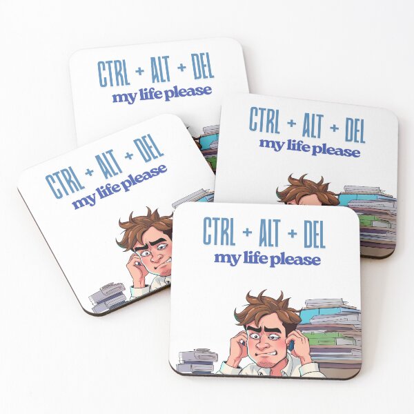Item preview, Ctrl Alt Del My Life – Funny Computer Geek Quote designed and sold by Red White Blue Studio.