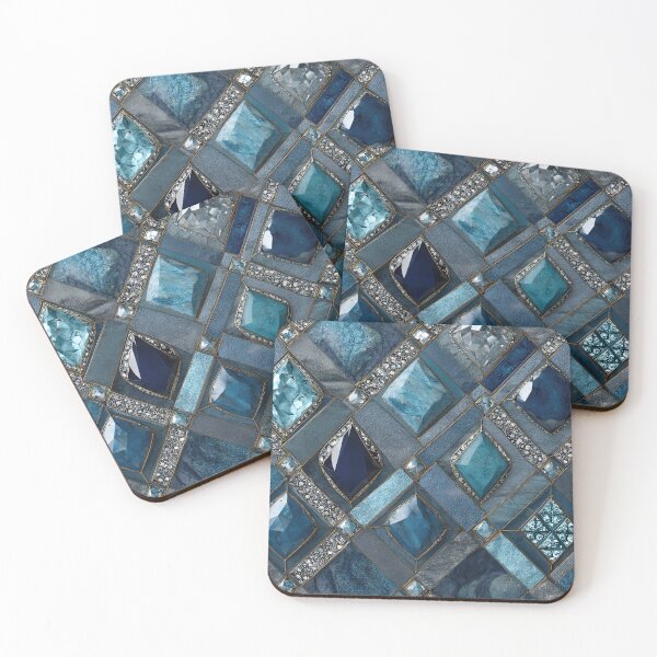 Item preview, Blue Gem Stones 01 designed and sold by Elisabeth Lucas.
