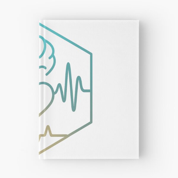 Item preview, Music Therapy Soundwave Brain Heart – Minimalist Hex-Art T-Shirt & Hoodie Design designed and sold by TONSNAP.