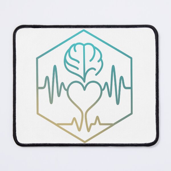 Item preview, Music Therapy Soundwave Brain Heart – Minimalist Hex-Art T-Shirt & Hoodie Design designed and sold by TONSNAP.