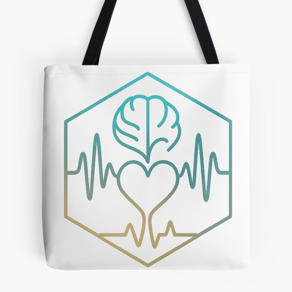 Item preview, Music Therapy Soundwave Brain Heart – Minimalist Hex-Art T-Shirt & Hoodie Design designed and sold by TONSNAP.