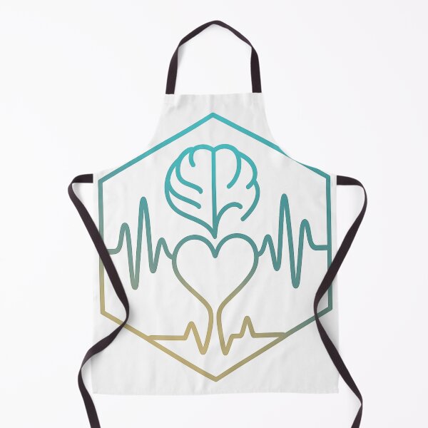 Item preview, Music Therapy Soundwave Brain Heart – Minimalist Hex-Art T-Shirt & Hoodie Design designed and sold by TONSNAP.