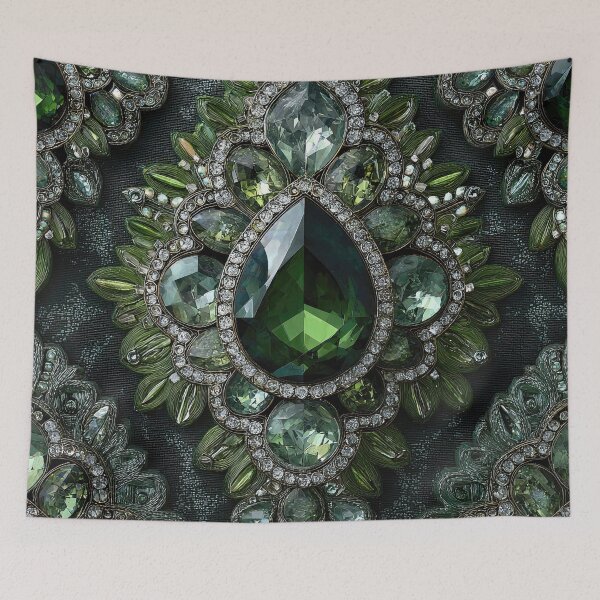 Item preview, Green Gem Stones 01 designed and sold by Elisabeth Lucas.