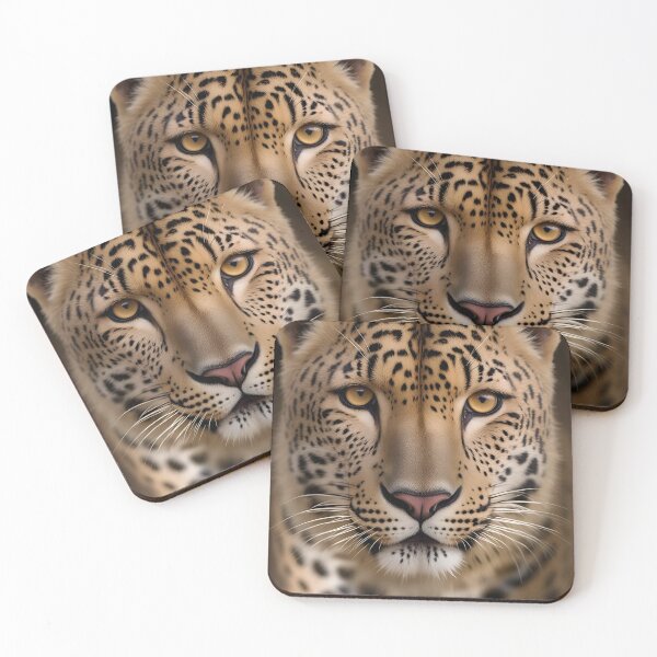 Item preview, Leopard Face Portrait designed and sold by QuirkySpark.