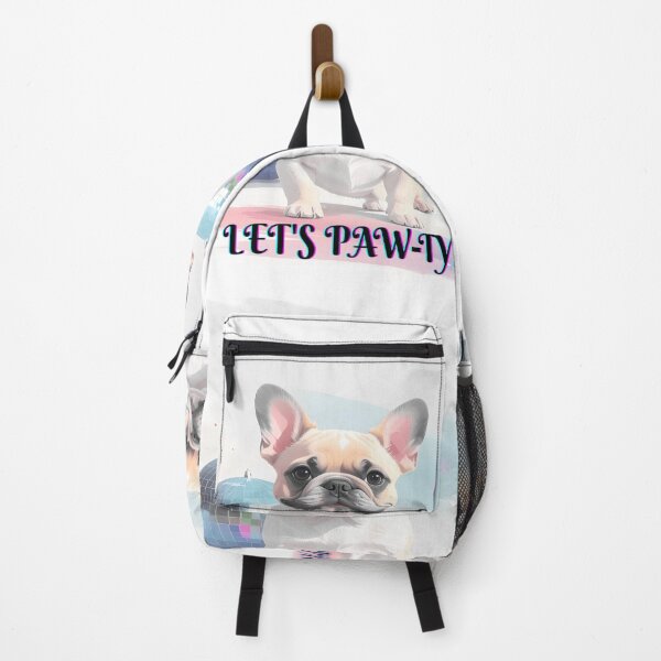 Item preview, Let's paw-ty Party French Bulldog brown, soft pastel colors disco designed and sold by LiskoDesign.