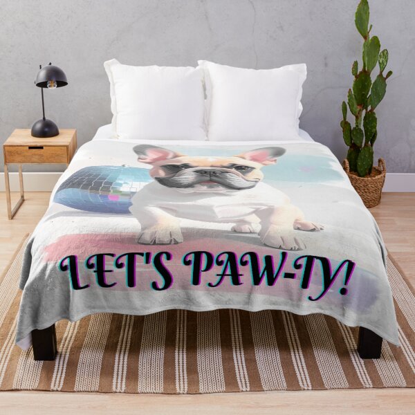 Item preview, Let's paw-ty Party French Bulldog brown, soft pastel colors disco designed and sold by LiskoDesign.
