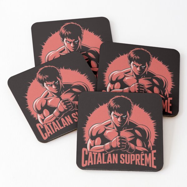 Item preview, Catalan Suprême Anime Fighter | Bold Martial Arts Illustration designed and sold by dortmond.