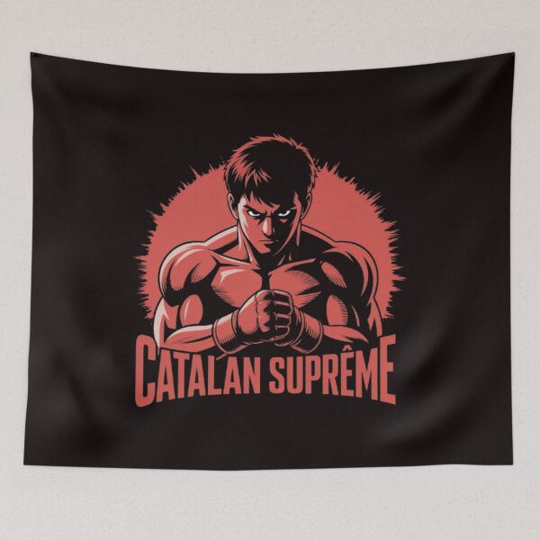 Item preview, Catalan Suprême Anime Fighter | Bold Martial Arts Illustration designed and sold by dortmond.