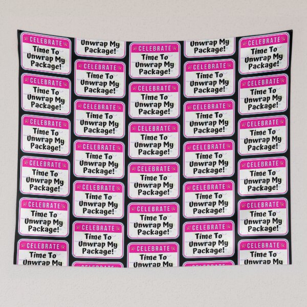 Item preview, CELEBRATE:  Time To Unwrap My Package! - funny celebration signs designed and sold by DesignsFromTW-S.