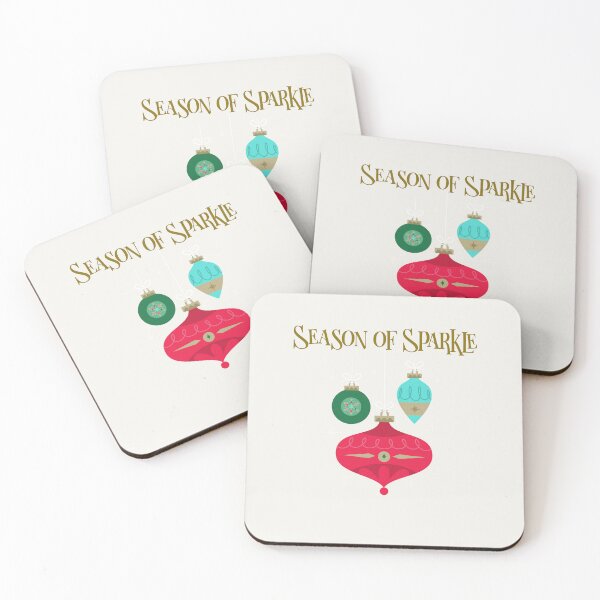 Item preview,   Season of Sparkle – Elegant Christmas Ornament Trio-white version designed and sold by Novel Works Studio.