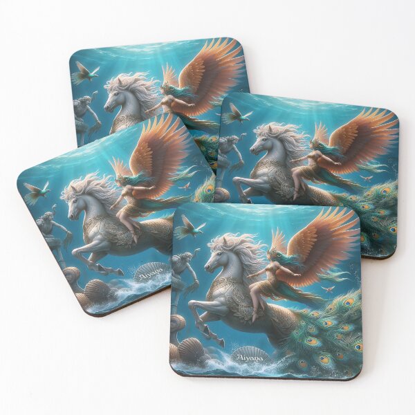 Item preview, The LeMurMaids & SeaHorses: The Depths of Everlasting Mystical Beauty designed and sold by WildlyAiyana.