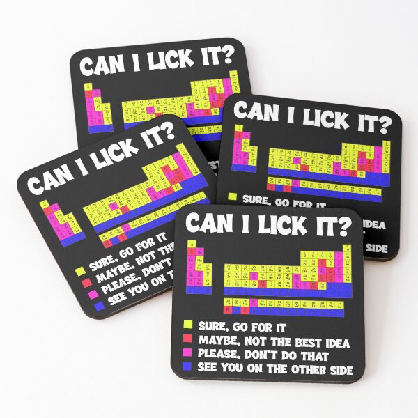 Item preview, Can I Lick It Periodic Table Funny Science Teacher STEM designed and sold by DesignsByAnett.
