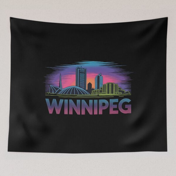 Item preview, Winnipeg Skyline – Minimalist Earthy Travel Souvenir Design designed and sold by Paper Drip.