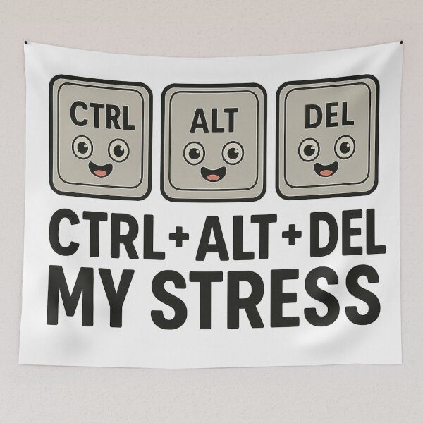 Item preview, Ctrl + Alt + Del My Stress designed and sold by Sara Wrenai.