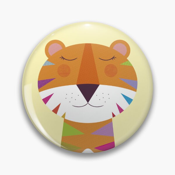 Item preview, Colorful Tiger Dreams – Playful Animal Illustration designed and sold by Les Petits Buttons.