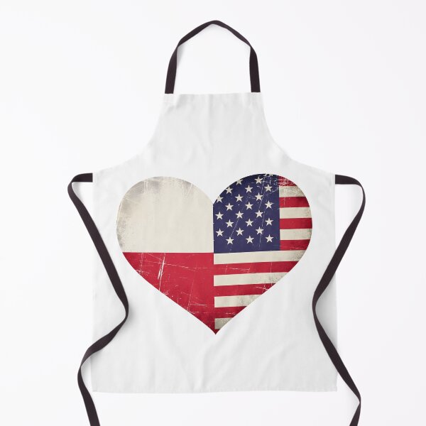 Item preview, Polish American Heart Flag designed and sold by PrintAtelier.