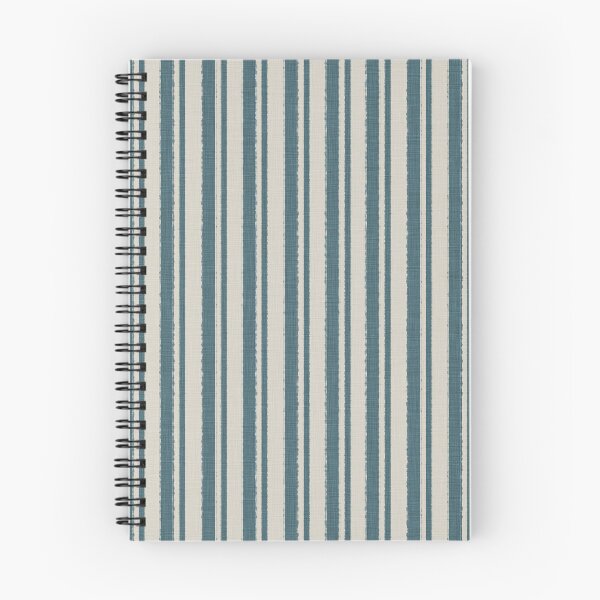 Item preview, Elegant Linen Ticking Vertical Stripes Aqua and Beige designed and sold by CheriesArt.