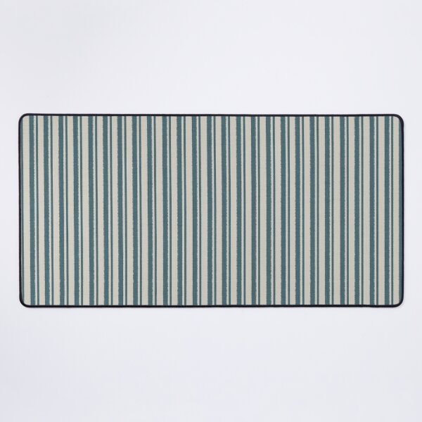 Item preview, Elegant Linen Ticking Vertical Stripes Aqua and Beige designed and sold by CheriesArt.