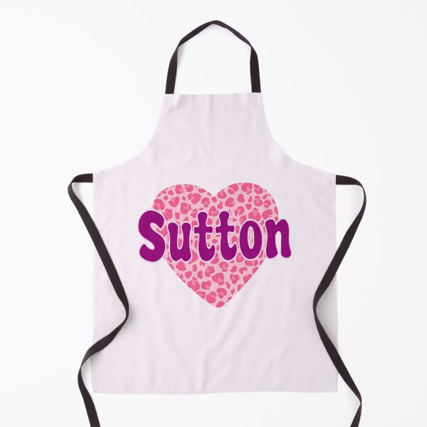 Item preview, Sutton Name Pink Leopard Heart designed and sold by Jeallan Designs.