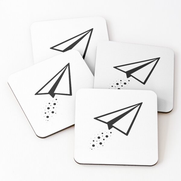 Item preview, Paper Plane Icon Flying Upward with Dotted Trail designed and sold by ArtimShop.