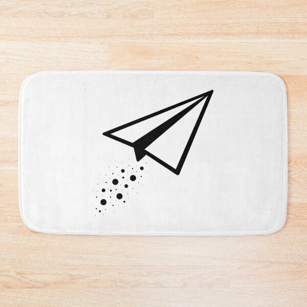 Item preview, Paper Plane Icon Flying Upward with Dotted Trail designed and sold by ArtimShop.